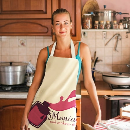 

VKEKIEO 1PC Kitchen Cleaning Apron Linen Apron Household Waterproof And Oil-proof Apron