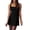 Black, variant on Cekizud Summer Dresses for Women Square Neck Sleeveless A-Line Mini Dress for Work Office Party,Sizes S-2XL