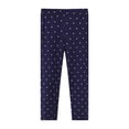 thumbnail image 2 of HILEELANG Little Girls Leggings 3-Pack Set Cotton Casual Solid Red Yellow Dots Tights Pants 6Years, 2 of 4