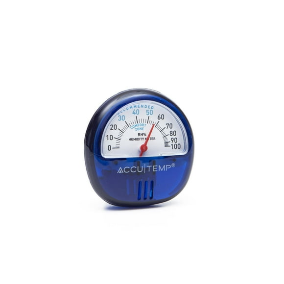Hygromètre Intérieur ou Extérieur Accutemp Climatic, bleu, magnétique Modèle 8005,lecture en RH%