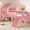 Pink+MDF+Pine+Plywood+Twin, variant on LHYY Full Size House Loft Bed with Slide,Playhouse Bed with Star Moon-shaped Designs and Window,Chic Design with LED Lights,No Box Spring Needed,Pink