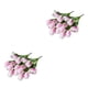 thumbnail image 3 of Ramo de flores artificiales de tulipanes Inteprter 2 uds 9 cabezas color Púrpura, 3 of 6