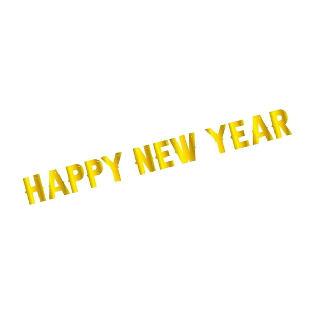 Letrero decorativo de Feliz Año Nuevo 2024, letrero de bienvenida tradicional decorativo. Estilo A