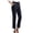Navy, variant on Women's Straight Leg Work Pants with Pockets Business Office Casual Trousers Ankle Length Cropped Pants, Navy XXL