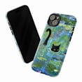 thumbnail image 3 of Combo 3 Black Cat Art Phone Case, Monet Water Lilies Aesthetic Protective Cover Set for iPhone 16 15 14 13 12 11 Pro Max Plus Mini, 3 of 6