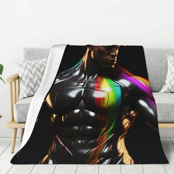 Lightweight Plush Fuzzy Cozy Soft Blankets Black Hero Warm Plush Fluffy For Blanket Teen Girls Women Couch Bed Sofa Chair Men Boys Gift 40"X30"