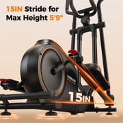 YOSUDA Foldable Elliptical Machines, 16 Resistance Levels Magnetic Elliptical Trainer for Home Gym Cardio with 350 lbs capacity