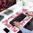 thumbnail image 2 of Long Mouse Pads for Desk,Cute Ghost Halloween Pattern Desk Mats on Top Of Desks, Desk Mouse Pad Extra Large with 3mm Non-Slip Base and Stitched Edge for Gaming,Office,Work,Home 31.5"x15.7", 2 of 6