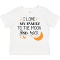 thumbnail image 3 of Inktastic I Love My Family to the Moon and Back Boys or Girls Toddler T-Shirt, 3 of 5