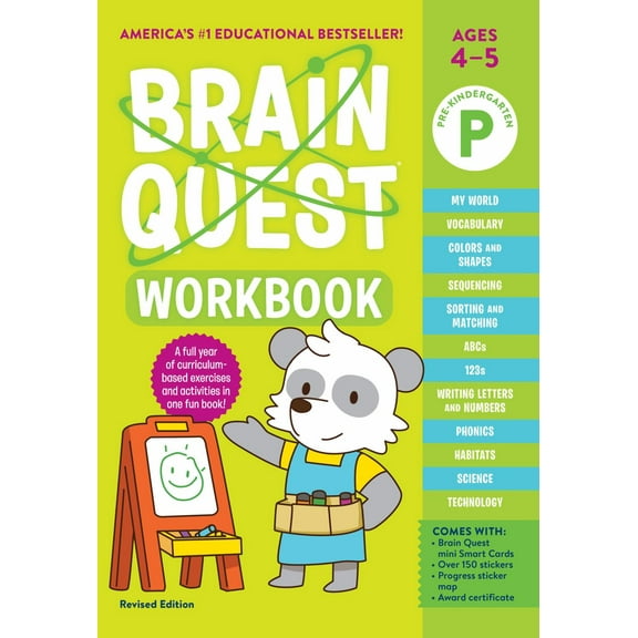 Brain Quest Workbook: Pre-K Revised Edition (Revised edition) (Paperback)