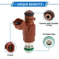 thumbnail image 3 of 1 Pc Fuel Injector for Nissan March BNK12 1.4 02-10 Flow Match Brown Fuel Nozzle, 3 of 7