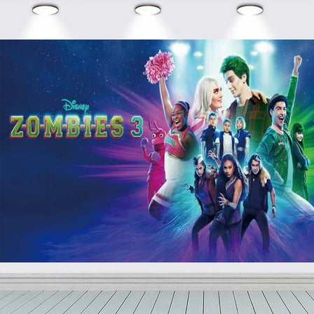 zombies Backdrop Banner Party Supplies Poster Movie Theme Background for Photography Birthday Decorations