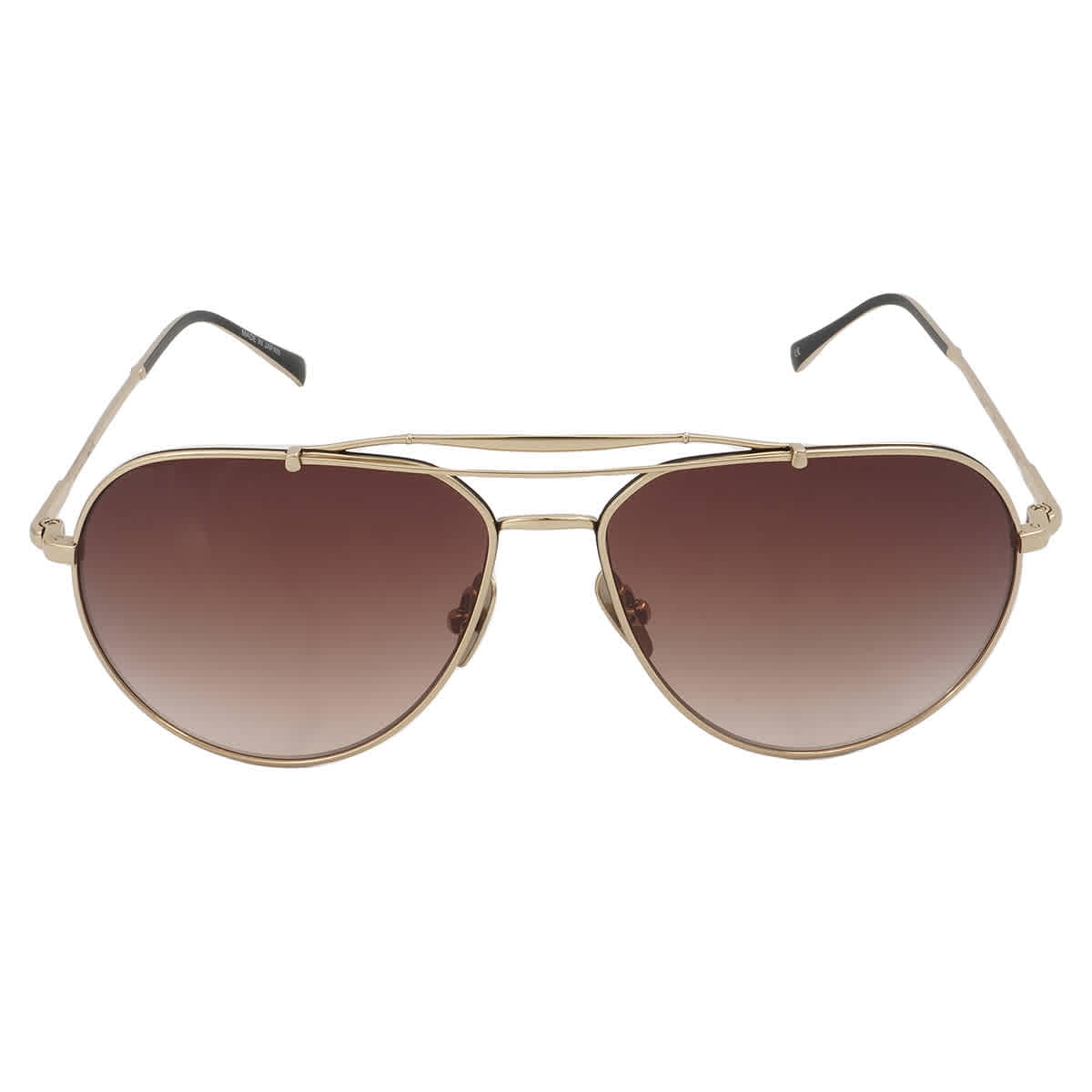 Versace Pilot Men's Sunglasses Gold Frame with Brown Mirror Gold