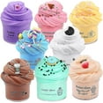 thumbnail image 1 of 8 Pack Kit de Slime au Beurre, Jouets Anti-Stress pour Filles Garçons 70ml, 1 of 4