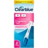 Clearblue Rapid Test Kit Home Test Device hCG Pregnancy Test Urine Sample 2 Tests CLIA Waived per BOX