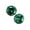Green + Silver, variant on OPOLSKI Ear Studs Elegant All Match Cubic Zirconia Round Exquisite Earrings Yellow   Silver