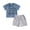 Blue, variant on Bagilaanoe 2pcs Toddler Baby Girl Shorts Set Short Sleeve Letter Print T Shirt Tops   Shorts 6M 12M 18M 24M 3T Kids Casual Summer Clothes