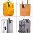 thumbnail image 6 of Luggage Tags for Suitcases, Travel The World Leather Bag Luggage Tags ID Label Tags Privacy Protection Travel Bag Labels, 6 of 6