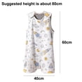 thumbnail image 2 of Baby padded spring and autumn sleeveless vest-type split-leg sleeping bag, 2 of 5
