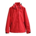 thumbnail image 2 of Women's Convertible Hiking Jacket Waterproof Detachable Hood Coat with Multiple Utility Pockets, 2 of 5