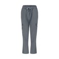 thumbnail image 5 of Sngxgn Women's Wide Leg Pants High Elastic Waisted in The Back Business Work Trousers Long Straight Suit Pants(Grey,S), 5 of 6