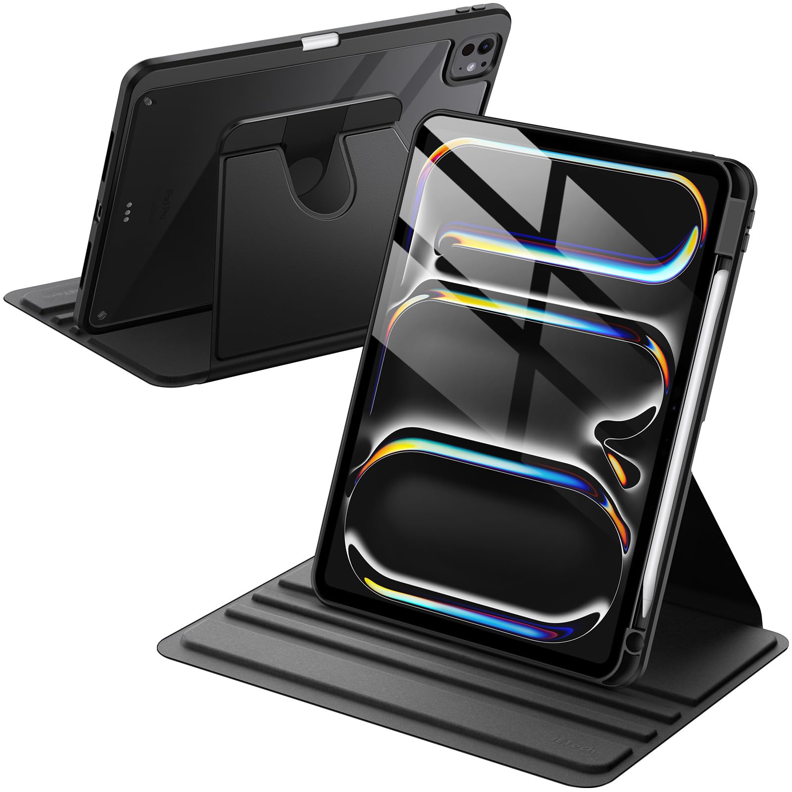 TPACC Case For IPad 9th/8th/7th Generation 10.2 Inch 2021/2020/2019, Folio PU Leather Soft TPU Back Cover Multi-Angle Stand Auto Wake/Sleep Smart Case, Audio Cassette Tape