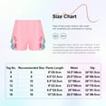 thumbnail image 5 of TTAO Girls Swimming Bottoms Elastic Waist Swim Trunks Rash Guard Beach Sports Swimwear Tankini Shorts Black 14, 5 of 5