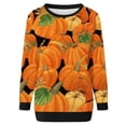 thumbnail image 4 of Sweat à Capuche Mode pour Femmes 2023 Manches Longues Col Rond Hauts Blouse Ample Imprimé Halloween Chandail en Molleton Graphique 50 % de Réduction Costumes Halloween/noël, 4 of 6