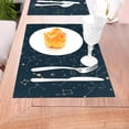 thumbnail image 5 of YFYANG Washable Heat-Resistant Placemats, 70% PVC/30% Polyester, Constellation Lines Texture Kitchen Table Mat, 12" x 18" 6 Pcs, 5 of 6