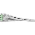 thumbnail image 3 of Sterling Silver Rhodium Green Quartz Diam. Ring (Size 9) Made In China qr4555ag-9, 3 of 5