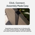 thumbnail image 5 of Tierra Verde 17-Inch x 48-Inch Raised Garden Trough Box for Patio or Deck, Khaki, 5 of 11