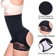 thumbnail image 4 of QRIC Women's High Waist Butt Lifter Shapewear Control Panties Butt Enhancer Cincher Body Shaper Boy Shorts, 4 of 6