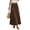 Brown, variant on Bxsruta Womens Maxi Skirt Casual Long A-line Skirts High Waist Flowy Skirt for Summer Beach Vacation