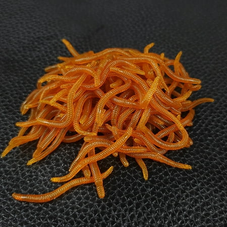 Red worm earthworm plus fishy fake bait simulation Luya Soft Bait luminous bait small earthworm