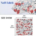 thumbnail image 5 of Dreamtimes Set of 1 Romantic Floral Design with Roses Satin Napkin Square 20 Inches Table Napkins Soft Smooth Decorative Napkins for Wedding Banquet Party Decoration, 5 of 6