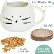 The Cat Ladies Organic Cat Grass Kit 1 Count, Indoor Cat Grass with Soil and Seeds for Easy Planting