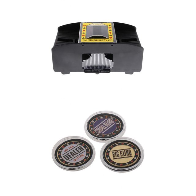 Automatic s Card Shuffler Playing Shuffling Machine w/ Dealer