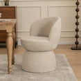 thumbnail image 4 of Kidol & Shellder Swivel Accent Chair with Stable Base Modern Barrel Chair Soft Fabric Upholstered Lounge Chair for Living Room, Bedroom & Small Spaces, Oatmeal (Easy Assembly & Space-Saving Design), 4 of 8