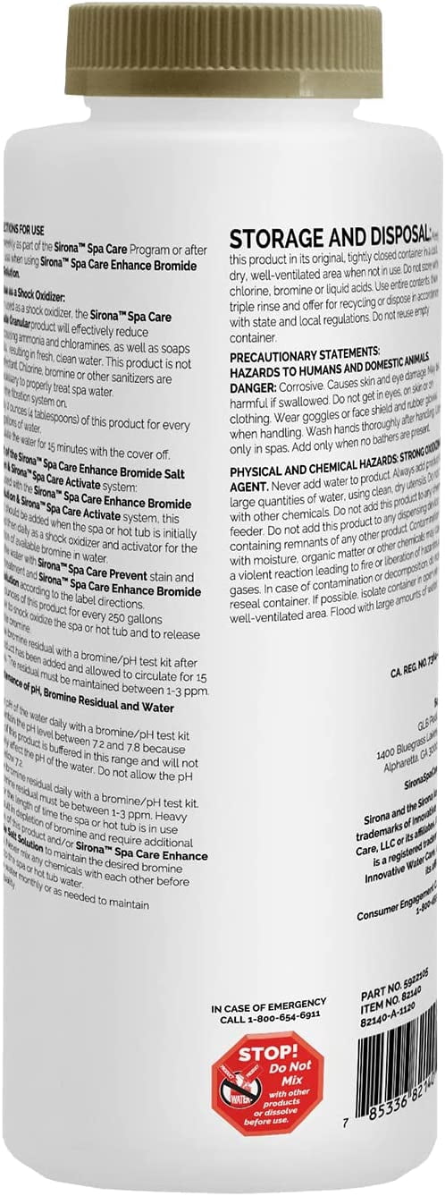 Sirona Spa Care Activate Granular ( 2.5 lb )