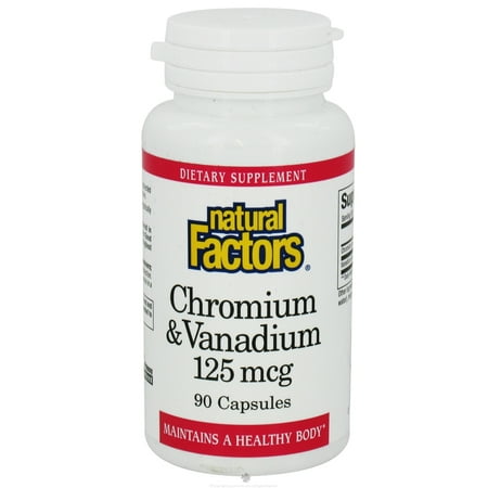 Natural Factors - Chrome & Vanadium 100mcg / 25mcg - 90 Capsule