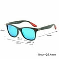thumbnail image 3 of Polarized Sunglasses Square Light Weight Men Shades Driving Blue, 3 of 8