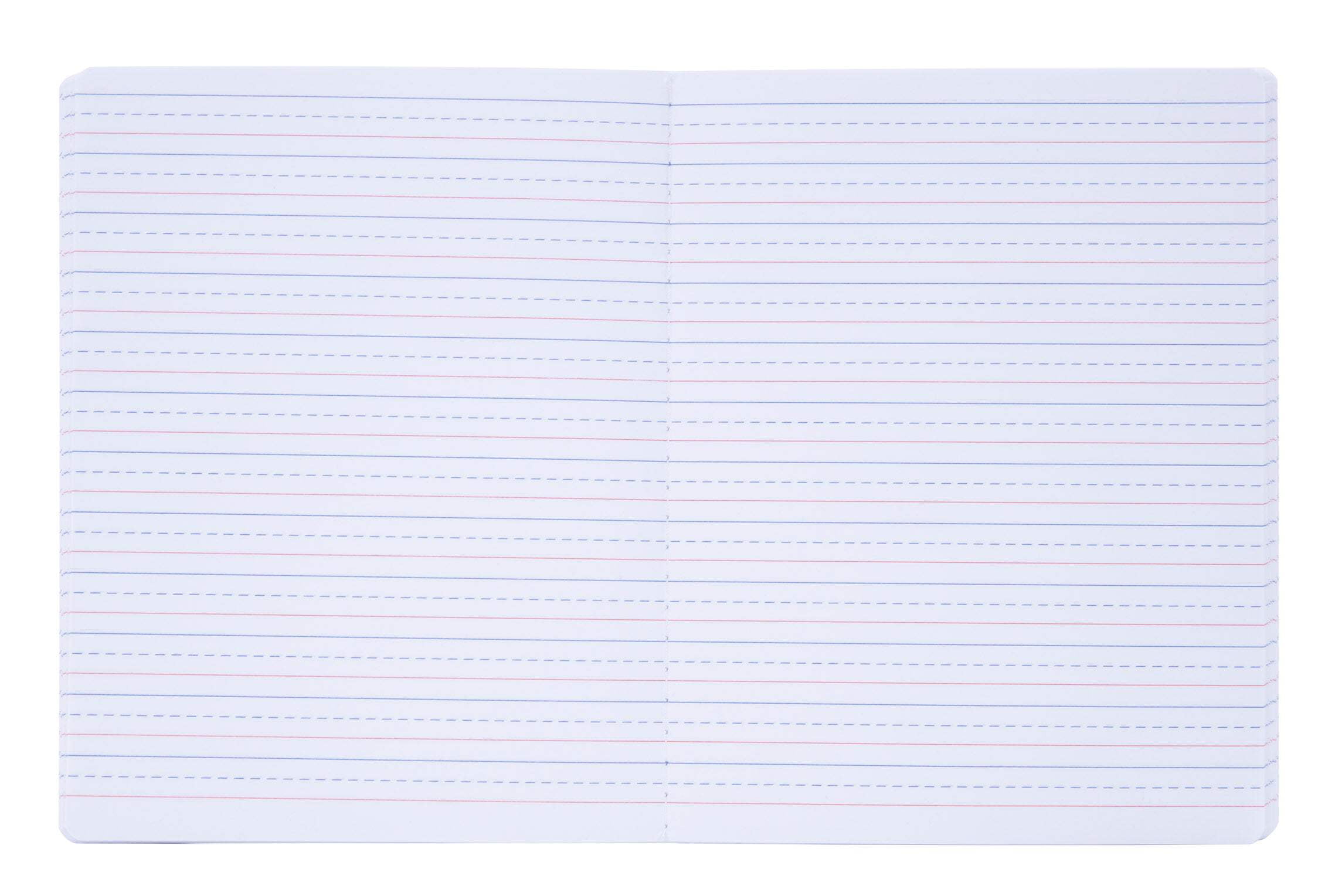 Mintra Primary Composition Notebook 4PK - Full Page - Assorted - Flexible Hardcover (09271) - 80 Sheets