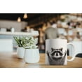 thumbnail image 6 of MUGBREW 11 Oz Ceramic Tea Cup Coffee Mug, Raccoon Hands Out, 6 of 7