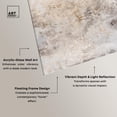 thumbnail image 4 of Sandstone Mirage High-Gloss Frameless Acrylic Glass Wall Art Elegant Gold Abstract by Art Remedy, Ready to Hang, 30 x 45, 4 of 7