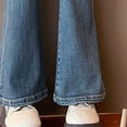 thumbnail image 4 of Girls Wide Leg Baggy Jeans Kids Fashion Pleated Elastic High Waist Denim Pants with Pockets 5-14 Years Ripped Jeans For Boys, 4 of 5