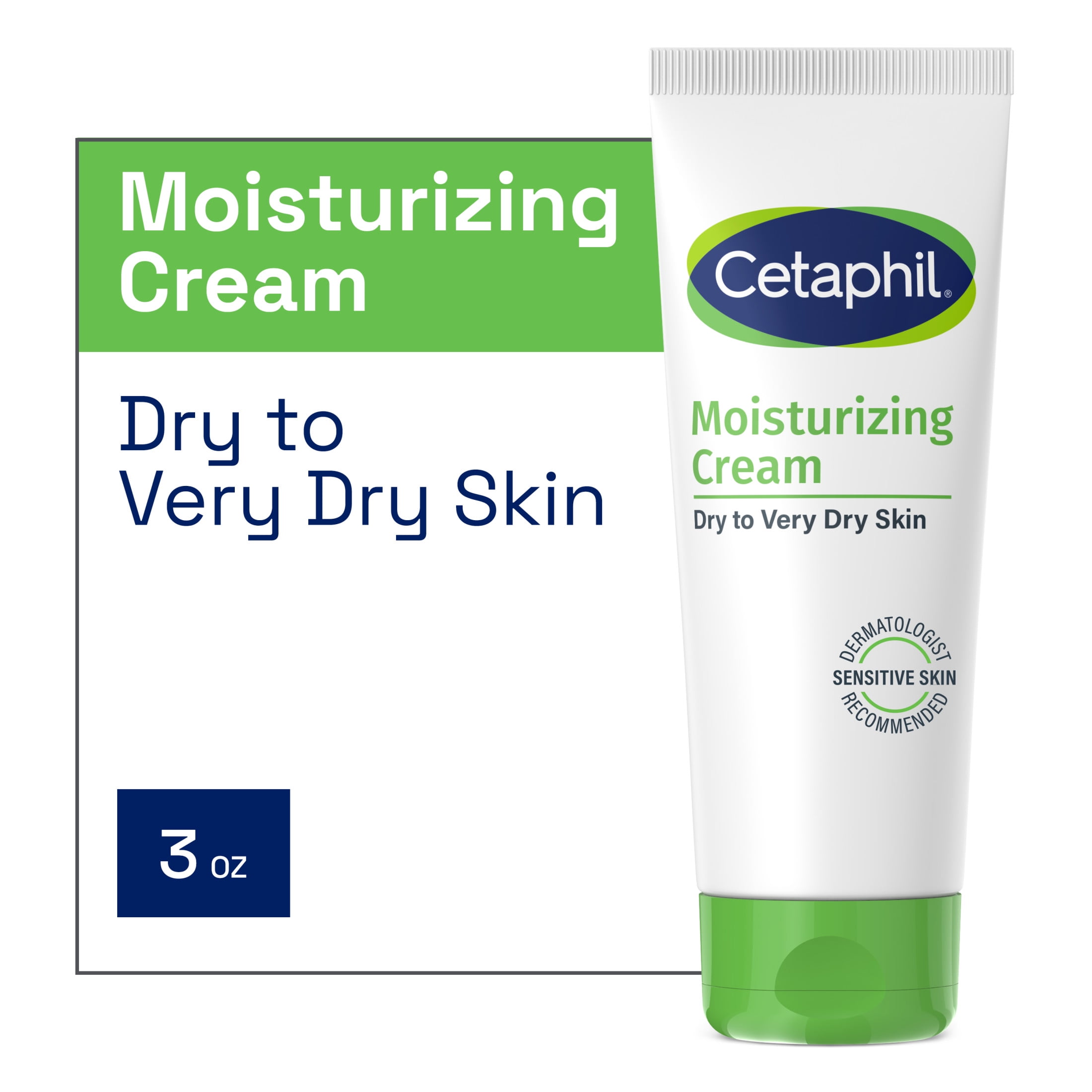 Cetaphil Travel Size Moisturizing Cream for Very Dry to Dry Skin Unscented 3 fl oz