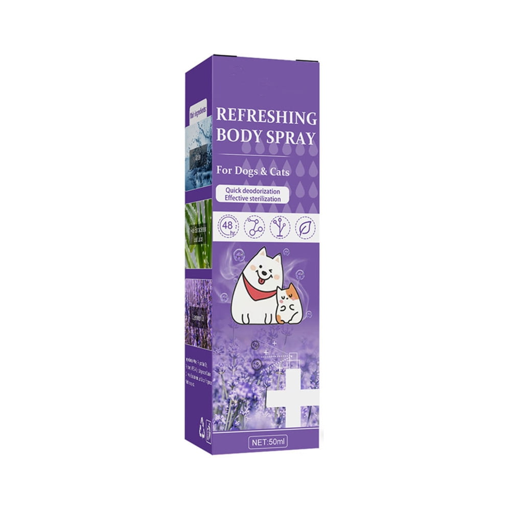 Pet Deodorant Spray Lightly Scented Calming Spray for Smelly Dogs and