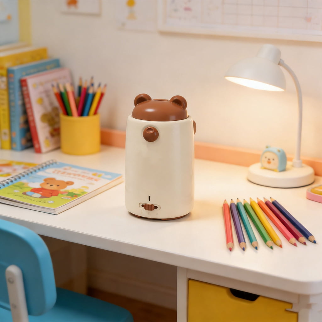 Smart Automatic Pencil Sharpener With Light Display Safe For To Use Everywhere