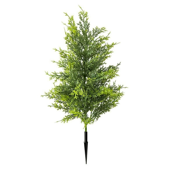 Outdoor Christmas Decorations,Simulation Two Tone Pine Needle Floor Tree, Artificial Outdoor Landscaping Christmas Decor
