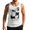 White, variant on Men's California Palm Tree Graphic Tank Top with 'Enjoy Every Moment of Life' Quote and Sleeveless Muscle Shirt Featuring Vintage Summer Vibes Beige L